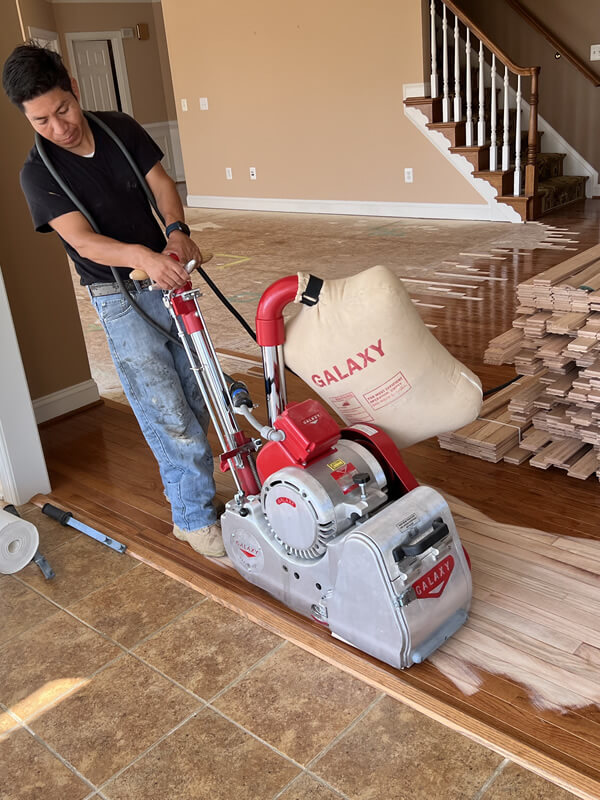 Sanding Hardwood Floors Kitchen Remodeling Contractor